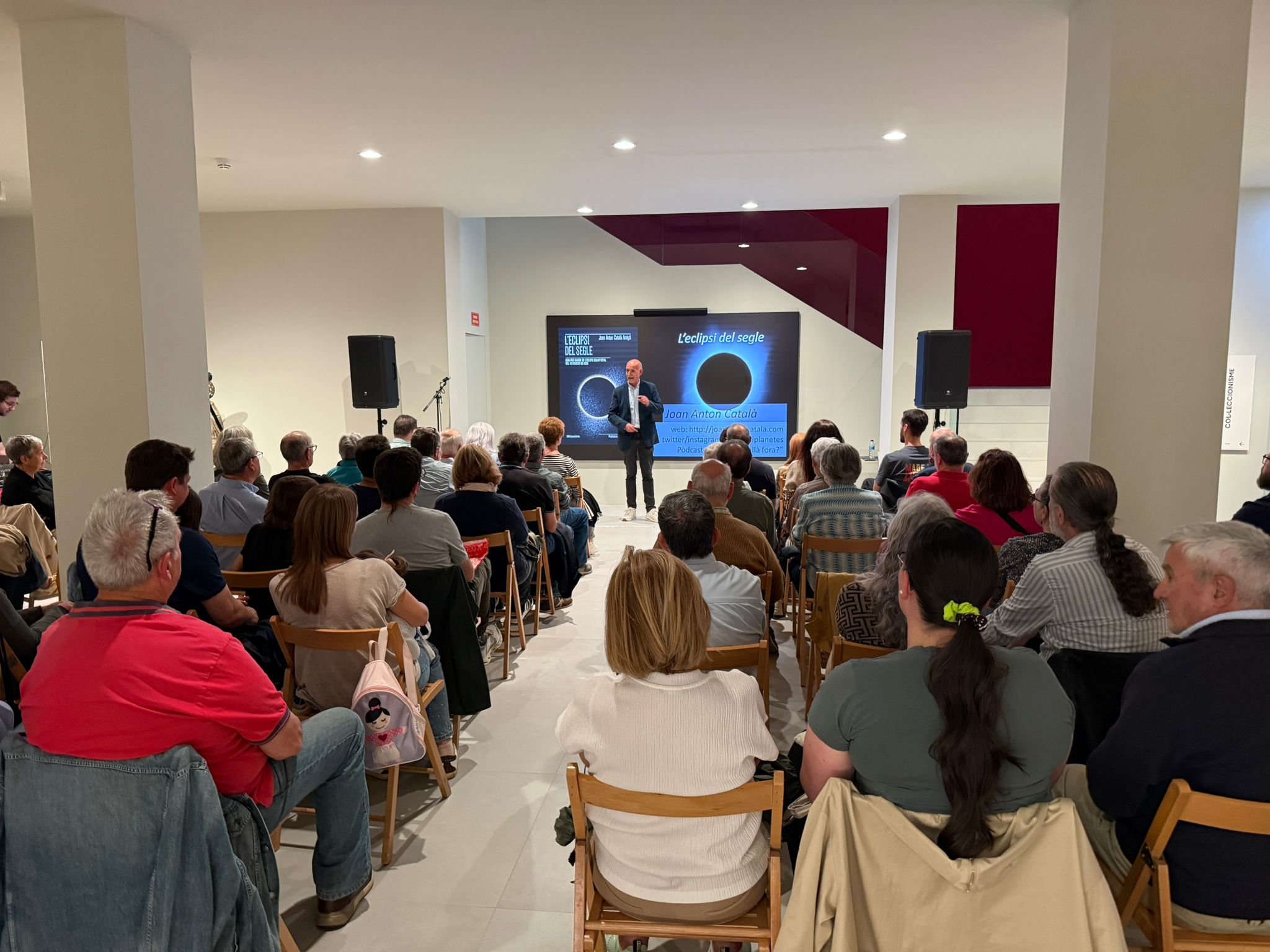 Joan Anton Català en un moment de la conferència